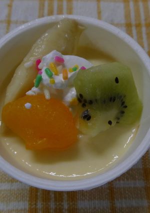 豆乳プリンアラモード-レシピのメイン写真
