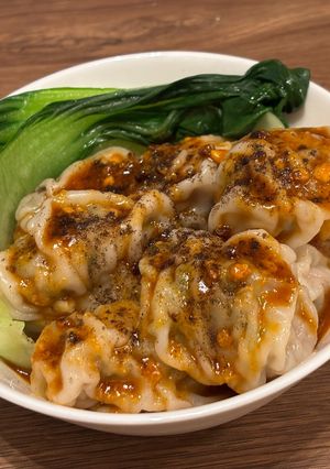 四川風麻辣ピーナッツ餃子-レシピのメイン写真