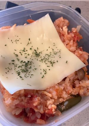 炊飯器冷凍やせトマトリゾット風弁当2-レシピのメイン写真