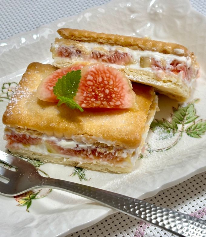 グリークヨーグルトと♡いちじくのサンドケーキ♪-レシピのメイン写真
