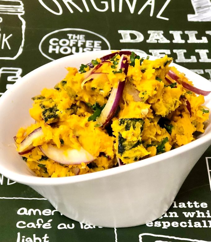 かぼちゃと玉葱 簡単♪美味しい✨かぼちゃと玉ねぎのサラダ by お料理ニャロメ