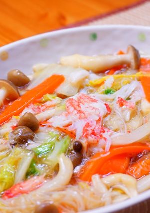 ズワイ蟹と白菜の中華炒め-レシピのメイン写真