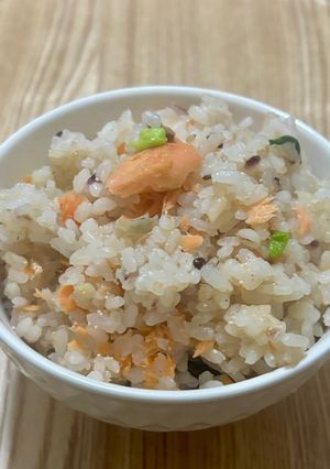 鮭とたらこの炊き込みご飯-レシピのメイン写真