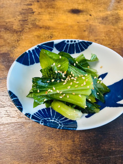鶏ガラスープの素でチンゲンサイのナムル-レシピのメイン写真