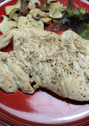 簡単！ジューシー鶏むねステーキ-レシピのメイン写真