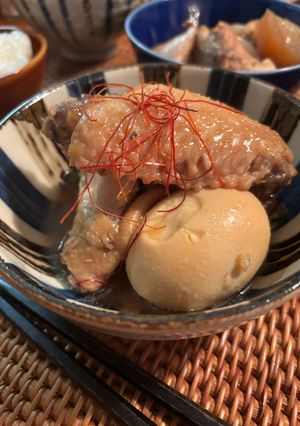酵素で時短！手羽先とパイナップルの煮物-レシピのメイン写真