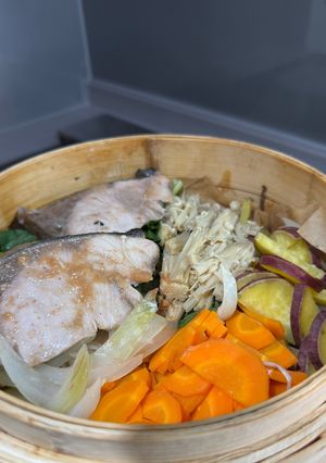 ぶりのさっぱり梅照り蒸し-レシピのメイン写真