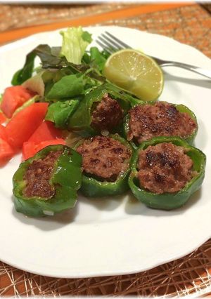 エスニック ピーマンの肉詰め-レシピのメイン写真