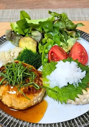 豆腐ハンバーグ あんかけ・おろしポン酢-レシピのメイン写真
