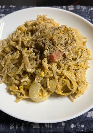 蕎麦ボナーラ-レシピのメイン写真