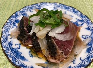 新玉ねぎと青じそで♪カツオのたたき-レシピのメイン写真
