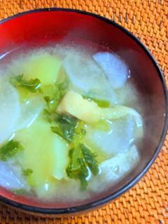 大根と油揚げの味噌汁-レシピのメイン写真