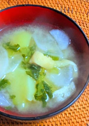 大根と油揚げの味噌汁-レシピのメイン写真