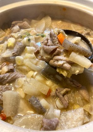 もつ鍋(濃厚ごまみそ味)根菜もたっぷり-レシピのメイン写真