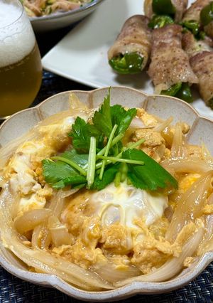 新玉ねぎと豆腐の卵とじ♪-レシピのメイン写真