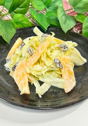 柿とキャベツとレーズンのサラダ✨🍁-レシピのメイン写真