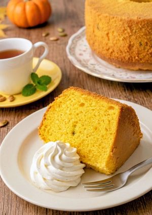 しっとり～かぼちゃのシフォンケーキ-レシピのメイン写真