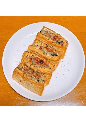 厚揚げのほうれん草とハムの挟み焼き-レシピのメイン写真