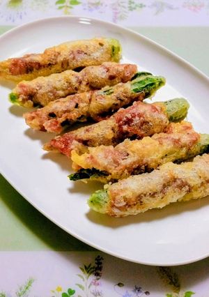 サクッと！オクラと生ハムの天ぷら-レシピのメイン写真