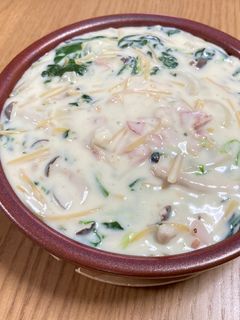 ほうれん草のクリームパスタ-レシピのメイン写真