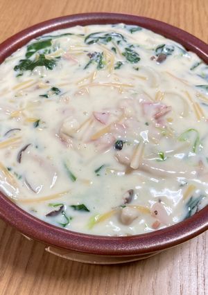 ほうれん草のクリームパスタ-レシピのメイン写真