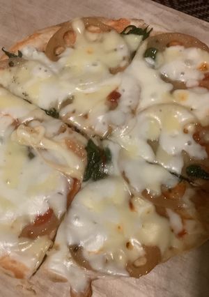 レンコンと青じそのピザ-レシピのメイン写真