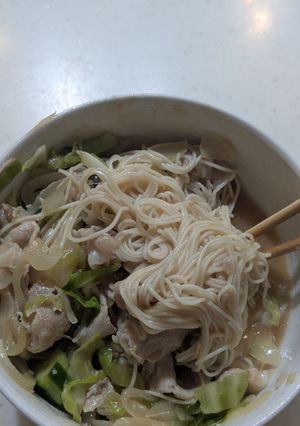 見た目最悪濃厚豚骨冷やしそうめん！-レシピのメイン写真