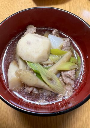 牛肉＆里芋で〜山形名物芋煮〜-レシピのメイン写真