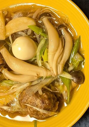 栄養たっぷり！肉団子ときのこのスープ-レシピのメイン写真