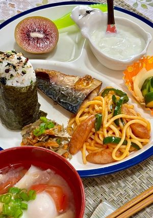 今朝の満腹♪朝ごはん-レシピのメイン写真