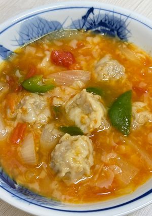 簡単 焼売でトマトスープ-レシピのメイン写真