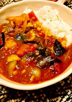 スープストック風🤍揚げナスの鯖カレー-レシピのメイン写真