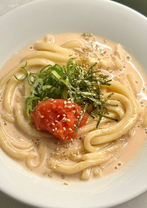 簡単♪明太クリームうどん-レシピのメイン写真