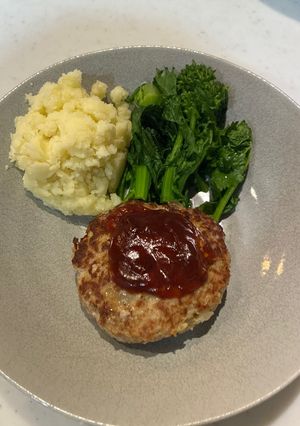 【ワンパン✖️麹】豚ハンバーグ-レシピのメイン写真