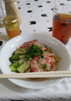 汁無し冷やしラーメン(担々麺じゃない方)-レシピのメイン写真