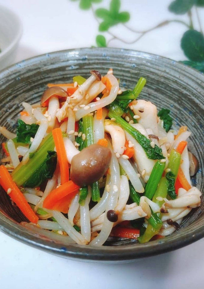 ◆レンジで簡単！しめじと野菜のナムル♪-レシピのメイン写真