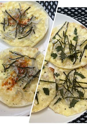 【簡単！】餃子の皮でしらすピザ（２種類）-レシピのメイン写真