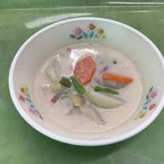 รูปของ かぶねぎクリームスープ【柏市学校給食】
