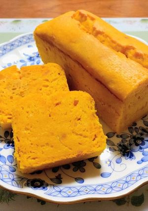 極上！かぼちゃのクリチパウンドケーキ！ハロウィン-レシピのメイン写真