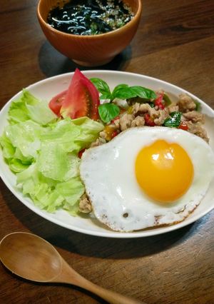 ナンプラー無しで本格的！ガパオライス-レシピのメイン写真