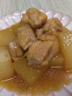 大根と鶏もも肉の照り照り煮♪-レシピのメイン写真