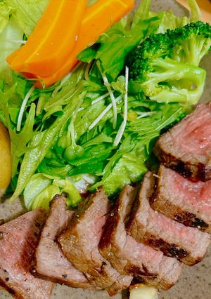 ローストビーフ　炒め玉ねぎソース-レシピのメイン写真