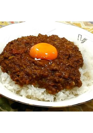 ブロッコリーの茎のキーマカレー★動画あり-レシピのメイン写真