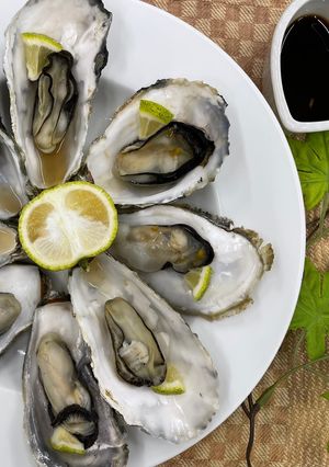 手作りポン酢の牡蠣のこんぶ蒸し-レシピのメイン写真