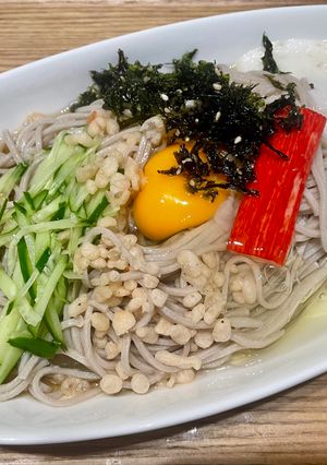 冷やしたぬきとろろそば-レシピのメイン写真