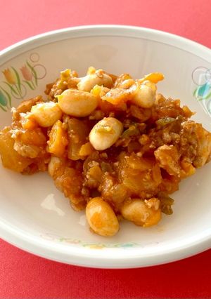 【給食】ポークビーンズ-レシピのメイン写真