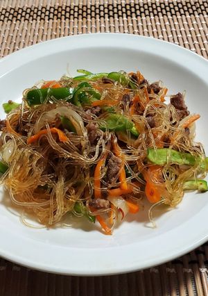 🤍ピーマンとひき肉の牡蠣だし醤油炒め-レシピのメイン写真