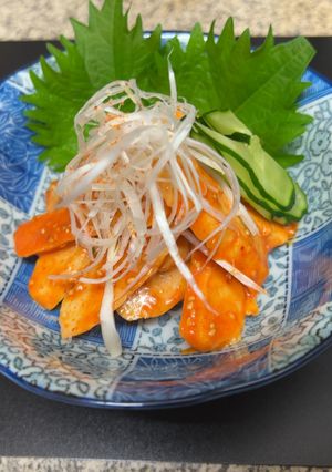 サラダチキンの韓国風キムチマヨ和え-レシピのメイン写真
