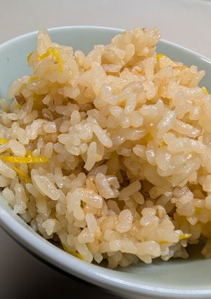 柚子と生姜で炊き込みご飯-レシピのメイン写真