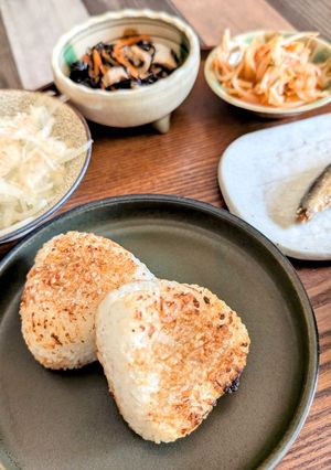 手作り焼きおにぎりランチ-レシピのメイン写真